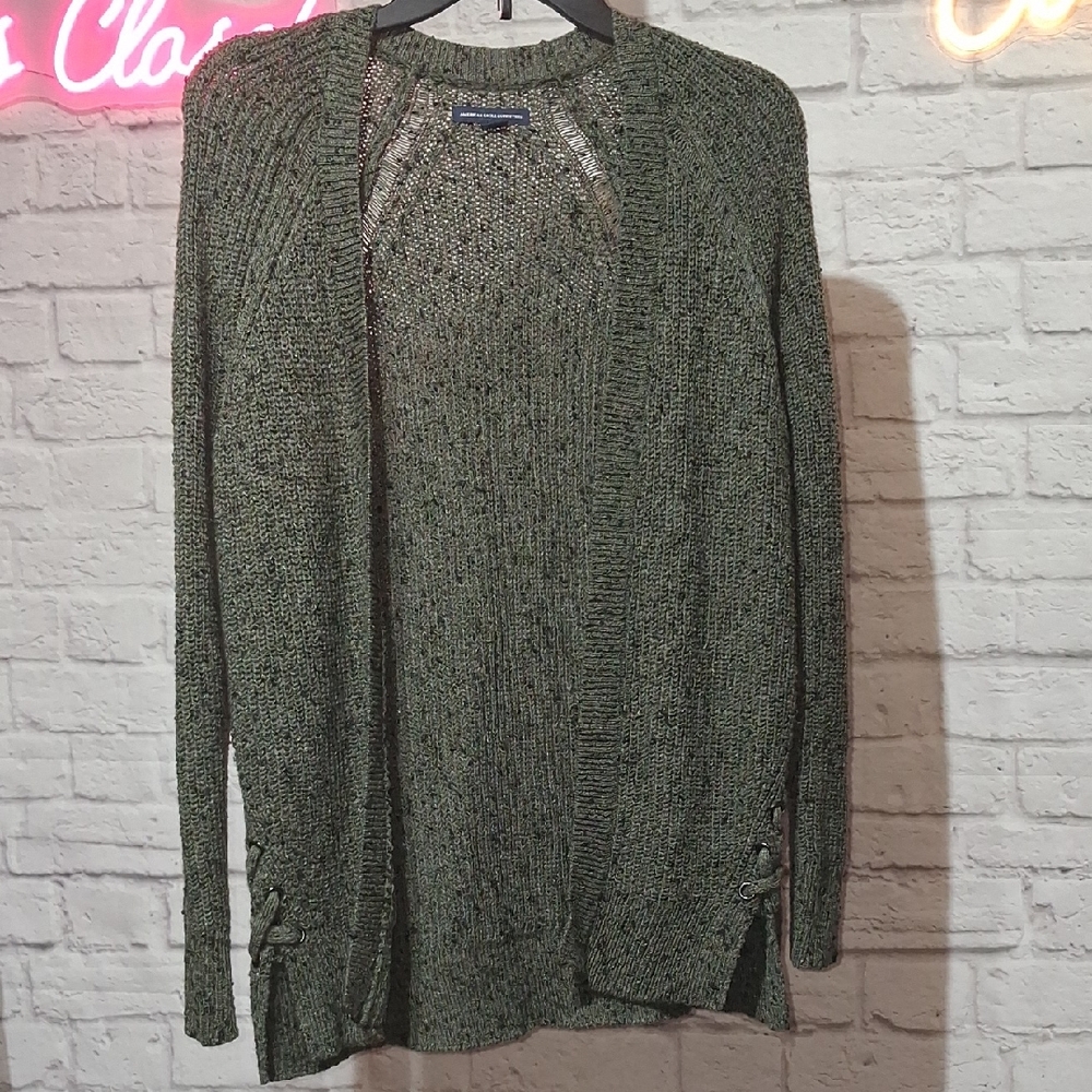 American Eagle Outfitters Olive Cardigan